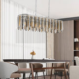 (Same as W1340P189407/L5018) Modern Oval Crystal ceiling chandelier Luxury Home Decor Light Fixture