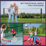 Portable badminton set with adjustable height suitable for badminton, volleyball, etc 85943266