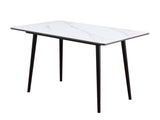 Modern Contemporary Dining Table 1pc White Sintered Stone Table Stylish Dining Furniture B011140185