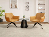 360&deg Swivel Home Office Desk Set of 2,Modern Dining with Arm, Upholstered Bedroom W757P304106