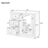 36inch Bathroom Vanity with Ceramic Sink, Bathroom Storage Cabinet with 2 Drawers& Shelf, Solid Wood N710P197024C