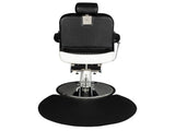 3x2x1/2" Beauty Salon Semicircle Anti-fatigue Salon Mat Black 99799260