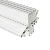 36" W Double Walled Foldable Heavy Duty Accordion Doors, White B031P295173