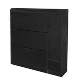 ZUN ON-TREND Versatile Shoe Cabinet with 3 Flip Drawers, Maximum Storage Entryway Organizer with Drawer, WF308545AAB