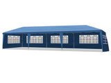 10x30ft Outdoor Pop Up Canopy, Portable Instant Canopy Tent with 8 Sidewalls for Outdoor Events 24083847