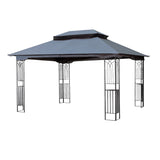 ZUN 13x10 Outdoor Patio Gazebo Canopy Tent With Ventilated Double Roof And Mosquito Net 43495732