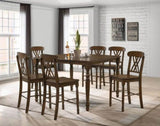 Walnut Cross Back Counter Height Stools B062P181307