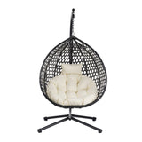 U_STYLE Versatile Hanging Egg Chair for Indoor and Outdoor Use N711P255131A