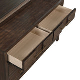 Modern Style 6-Drawer Dresser Made with Wood in Walnut B009139179