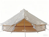6M Oversized Indian Pyramid Cotton Tent, Outdoor Waterproof Heavy-Duty Luxury Glamping Cotton Tent 33001124