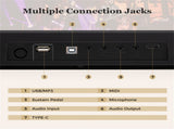 88-Key Semi-Weighted Foldable Digital Piano, 128.2722.865.08 cm Light-Up Keys Keyboard with 3 15404753