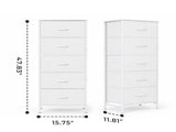 Tall Dresser for Bedroom with 5 Drawers, Vertical End Table and 73861900