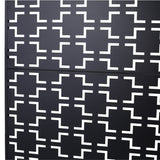 Outdoor & Indoor Privacy Metal Privacy 76" H48" W, Freestanding Decorative Privacy W465P193205
