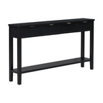 ZUN U_STYLE Contemporary High-Quality Entryway Console Table with 4 Spacious Drawersm,1 Practical Bottom N711P218638B