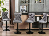 Furniture,Swivel Velvet Barstools Adjusatble Seat Height from 25-33 Inch,17.7 inch base, Modern 37443239