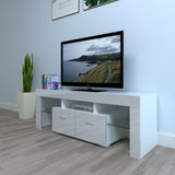 Household Decoration LED TV Cabinet with Two Drawers White 29211393