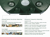 Ultrasonic Animal Repeller, Upgraded Solar Powered Pest Deterrent with PIR Motion Sensor, LED 74058597