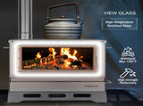 Hot Tent Stove Wood Burning with Chimney Pipe, Portable Folding Tent Wood Stoves include View Glass 59032493