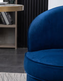 ZUN Wania Contemporary Velvet Swivel Chair, Blue T2574P164523