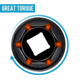 Impact Socket Set 1/2 Inches 26 Piece Impact Sockets, Shallow Socket, 6-Point Sockets, Rugged W3280P326653