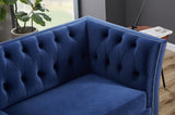 ZUN L8085 three-seater sofa Navy Blue W30843391