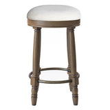 BarStools Set of 2, 360 Degree Swivel, Accent Wooden Swivel Seat Counter Height Bar Stool,White W2170P208102