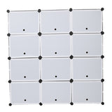 ZUN Portable Shoe Rack Organizer 48 Pair Tower Shelf Storage Cabinet Stand Expandable for Heels, Boots, 72352071