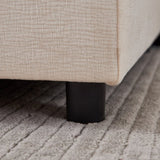 Modern Upholstered Chair Leisure Sofa Lounge Chair Removable Pillow - Armless Accent Chair for W1765P189711