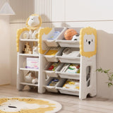 Kids Bookshelf and Toy Storage, 4-Tier Toys W/8 Removable Storage Bins, Kids Toy Storage 96176725