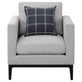 Light Grey Cushion Back Chair B062P153747