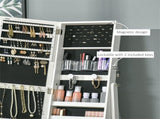 Floor standing jewelry cabinet with LED lights 37775414