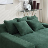 COOLMORE Chenille 2-seater lazy sofa With 5 back pillows,Comfy Sofa- Deep Seat Couch for Living W395P197931