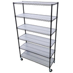 ZUN 6 Tier 6000lbs Capacity NSF Metal Shelf Wire Shelving Unit, Heavy Duty Adjustable Storage Rack with W465142127