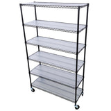 ZUN 6 Tier 6000lbs Capacity NSF Metal Shelf Wire Shelving Unit, Heavy Duty Adjustable Storage Rack with W465142127