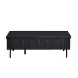 Lift-Top Coffee Table with 2 Drawers, Modern Space Saving Center Table with Foldable Top, 09928570