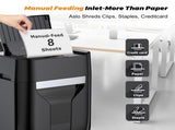 120 Sheet Auto Feed Paper Shredder for Home Office, 60 Min Non-Stop, Commercial Heavy Duty Paper 18198805