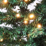 6.5ft Flocking Tied Light Christmas Tree 20650791