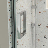 Glass shower door, sliding door, with 5/16" tempered glass and Polished Chrome finish 6074 W2122P167014