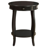 Black End Table with 1-Drawer B062P189134