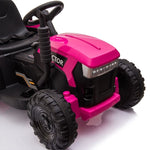 ZUN 12V Kids Ride On Tractor with Trailer, Battery Powered Electric Car w/ Music, USB, Music, LED W2181137658