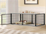 48" Dog Cage, Dog Kennel for Medium Dogs Puppy Dog Playpen with Top, Pet Cage for Indoor Black 98599020