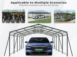 1326.5 FT Carport, Heavy Duty Carport Canopy with Galvanized Steel Roof and Frame, Metal Carport W540P478290