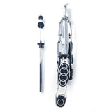 Professional Pedal Control Style Drum High Hat Cymbal Stand with Pedal Silver & Black 85653846