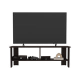 Navia 47" Wide Tv Stand with Two Shelves, for Living room, Bedroom, Entertainment Dark Walnut B070P286438