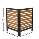 2-Panel Outdoor Air Conditioner Fence Screen, Outsideood Privacy Fence, Backyard Garden Patio 38" W2640P290610