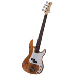 ZUN Exquisite Style Electric Bass Guitar Burly Wood 59493076