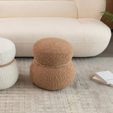 WKJ1Y Light camel snowman stool, seat body width 14.56in round belly, playful and lovely, suitable W2085P166459