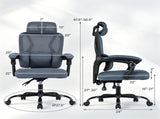 Ergonomic Mesh Office Chair with Adjustable Headrest & Lumbar Support, 90&deg-135&deg Reclining 58635067