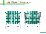 2pcs Steel Tube PP Webbing Bearing 120kg Folding Beach Chair Light Green Strip 45975453