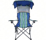 Multicolor Camp Chairs With Shade CanopyFolding Camping Recliner With Carrying Bag 17251141